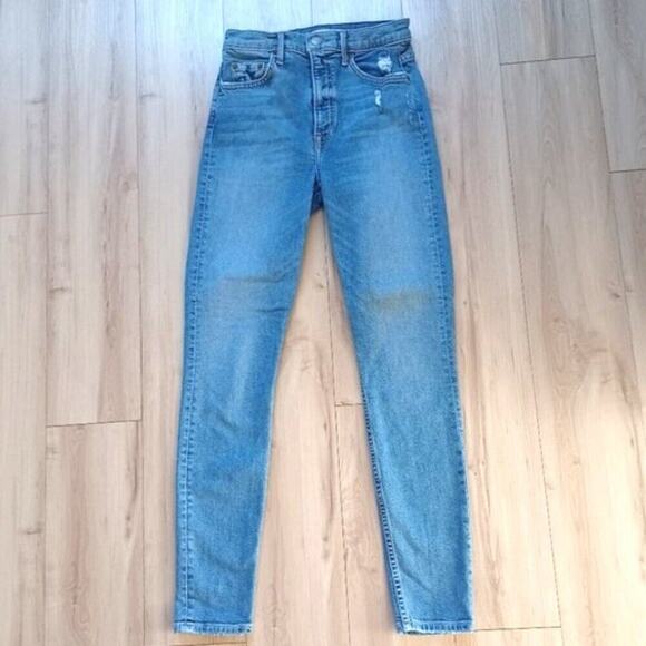 GRLFRND Kendall High-Rise Super Skinny Jeans Vintage Wash 25W - Picture 3 of 8